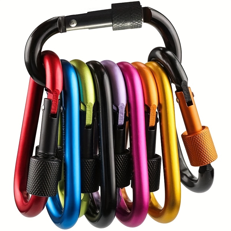 10Pcs Mini Hanging Buckle, Metal Spring Backpack Clasps Carabiners