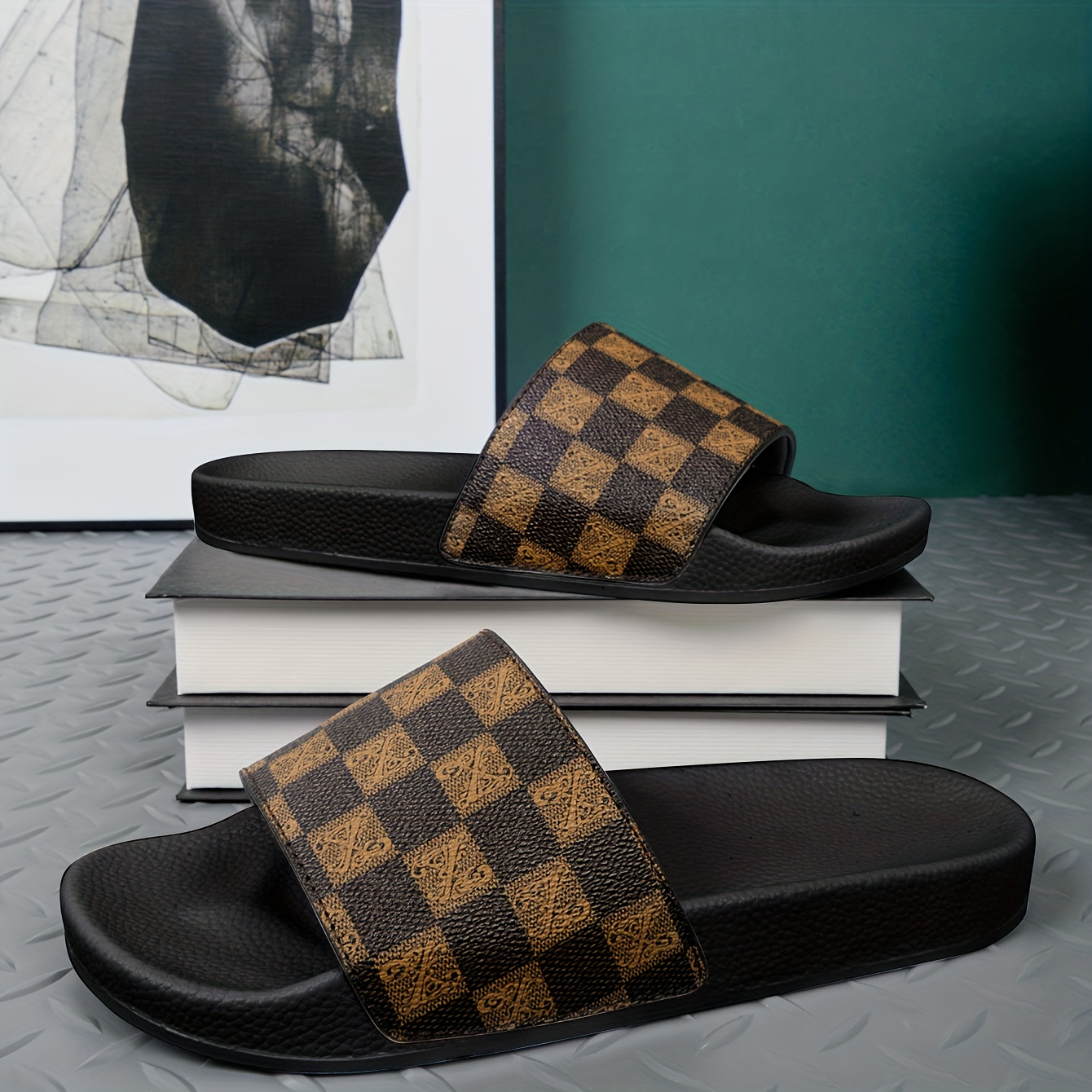 Louis Vuitton lv man slippers slides  Casual slippers, Mens slippers,  Slides shoes
