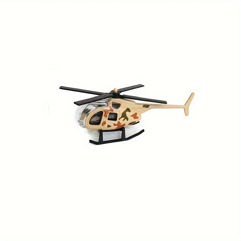 Mini Helicopter Alloy Model Toy Desktop Decoration Fun Health Material