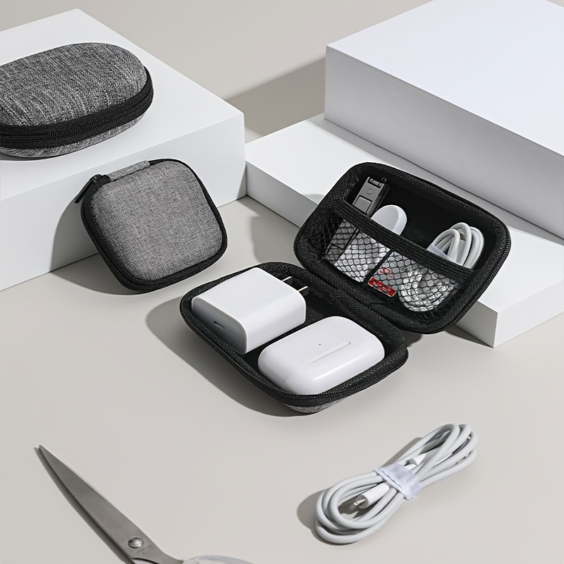 Digital Data Cable Storage Bag, Earphone Charger Packing Bag, Portable Phone Power USB Organizer For Travel