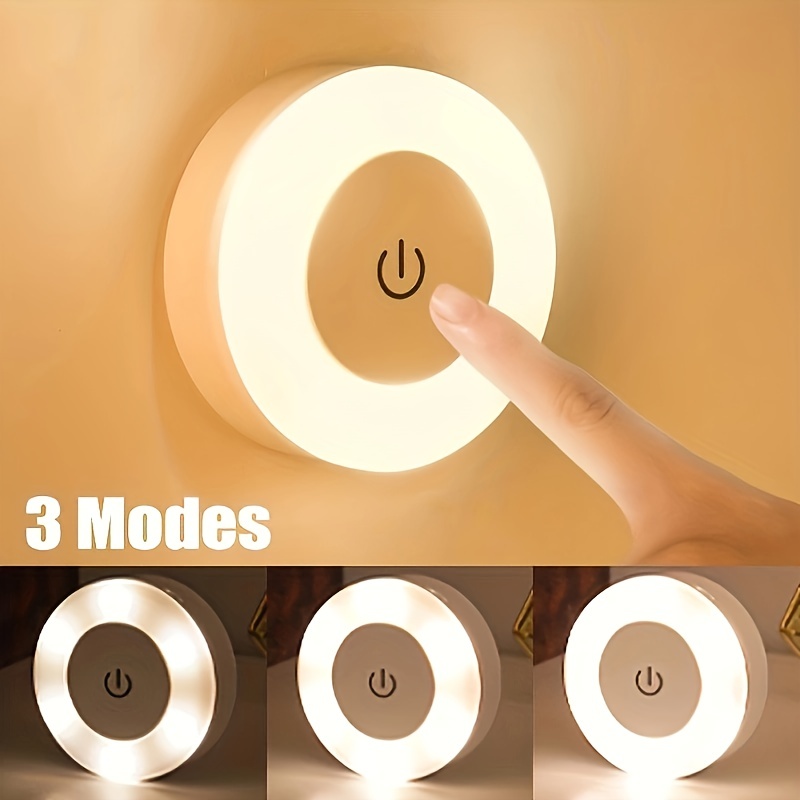 Luz Led Circular Táctil Para Pasillo Baño Dormitorio Cocina - Temu Chile