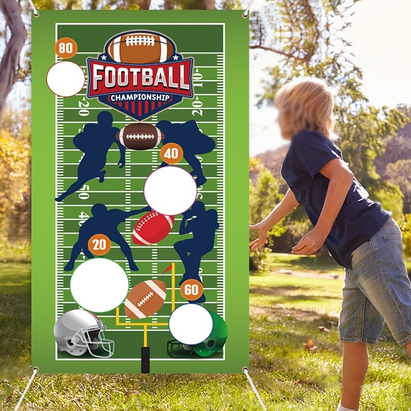 Amazon.com: Football Bean Bag Toss Game - Sports Game Day School Class  Party Decorations Supplies,3 bean bags : Toys & Games