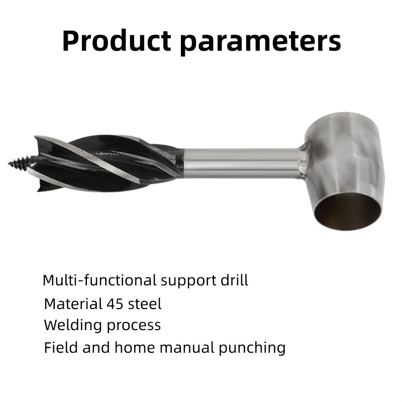 Hard Steel Manual Hand Drill: Multi functional Camping - Temu