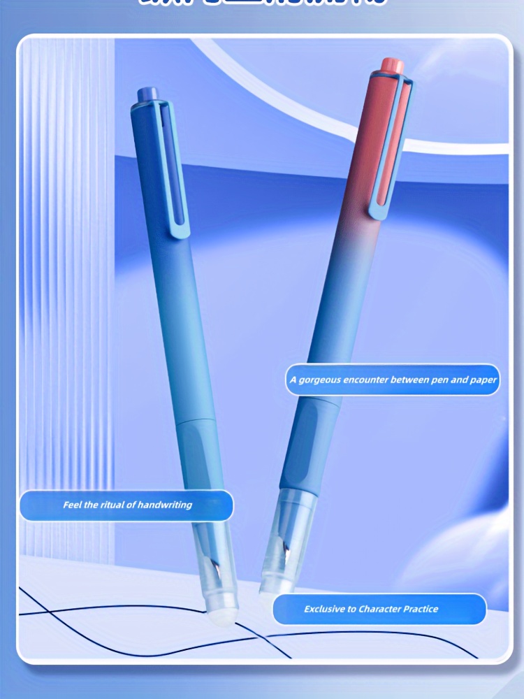 1 Stylo Plume Effaçable À Action Push Cartouche D'encre - Temu France