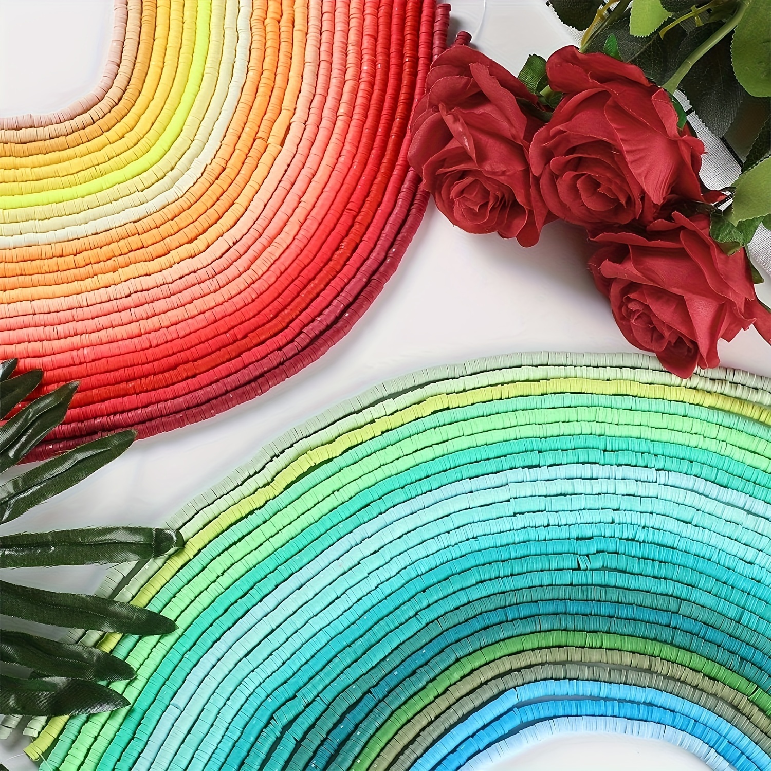 320~450pcs/Strand Handmade Polymer Clay Bead Strands Heishi Disc Bead for  Bracelet Necklace DIY Fashion Jewelry Making 6mm