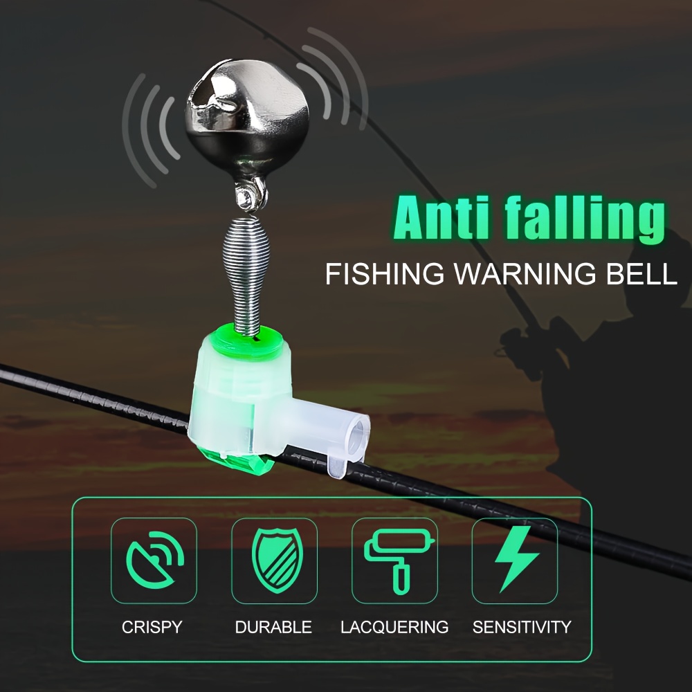 Fishing Rod Bite Alarm Twin Bells Tackle Loud Dual Alert Bells