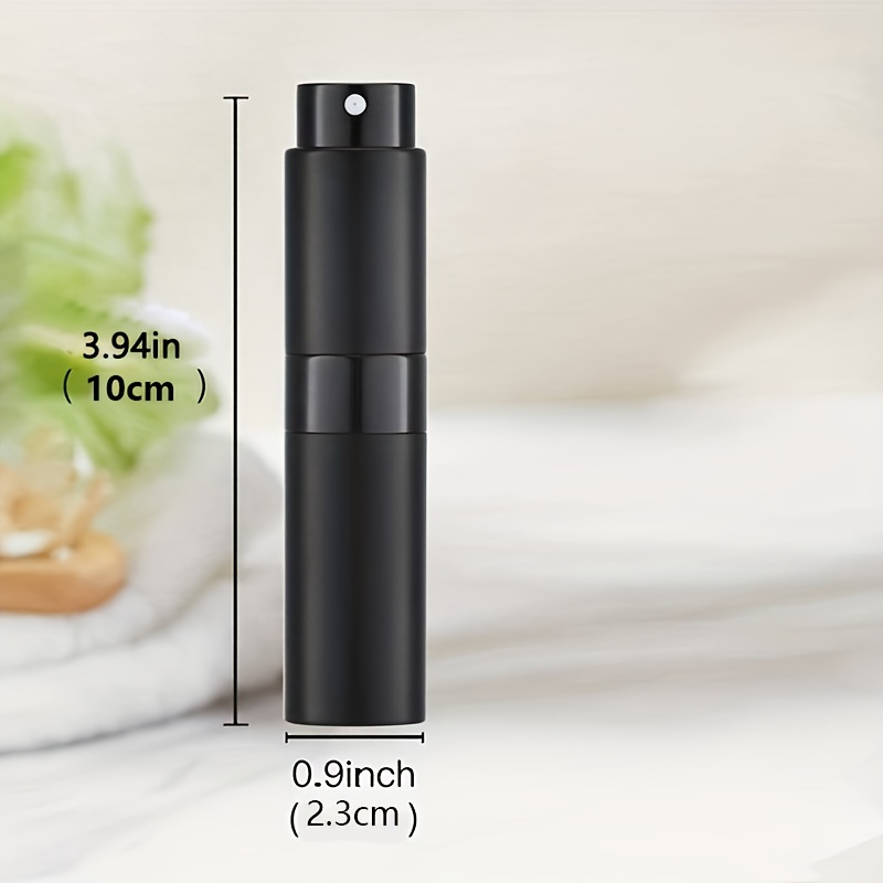 owlyee 20ml Perfume Atomizer, Travel Cologne Spray Bottle, Mini Empty Sprayer Dispenser (Black, 1PCS)