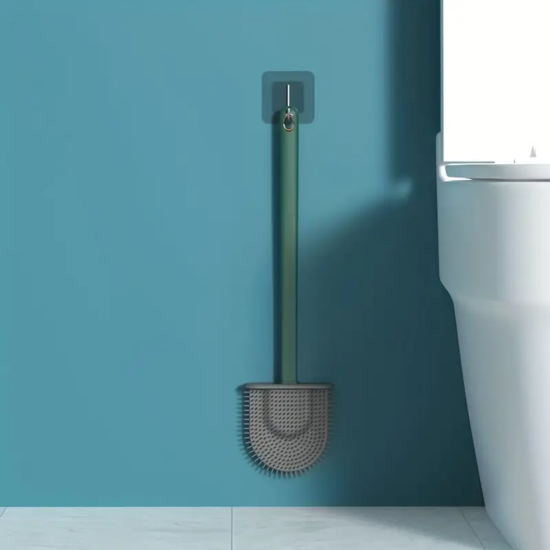 Vertical Toilet Brush, Bathroom Cleaning Tools, Long Handled