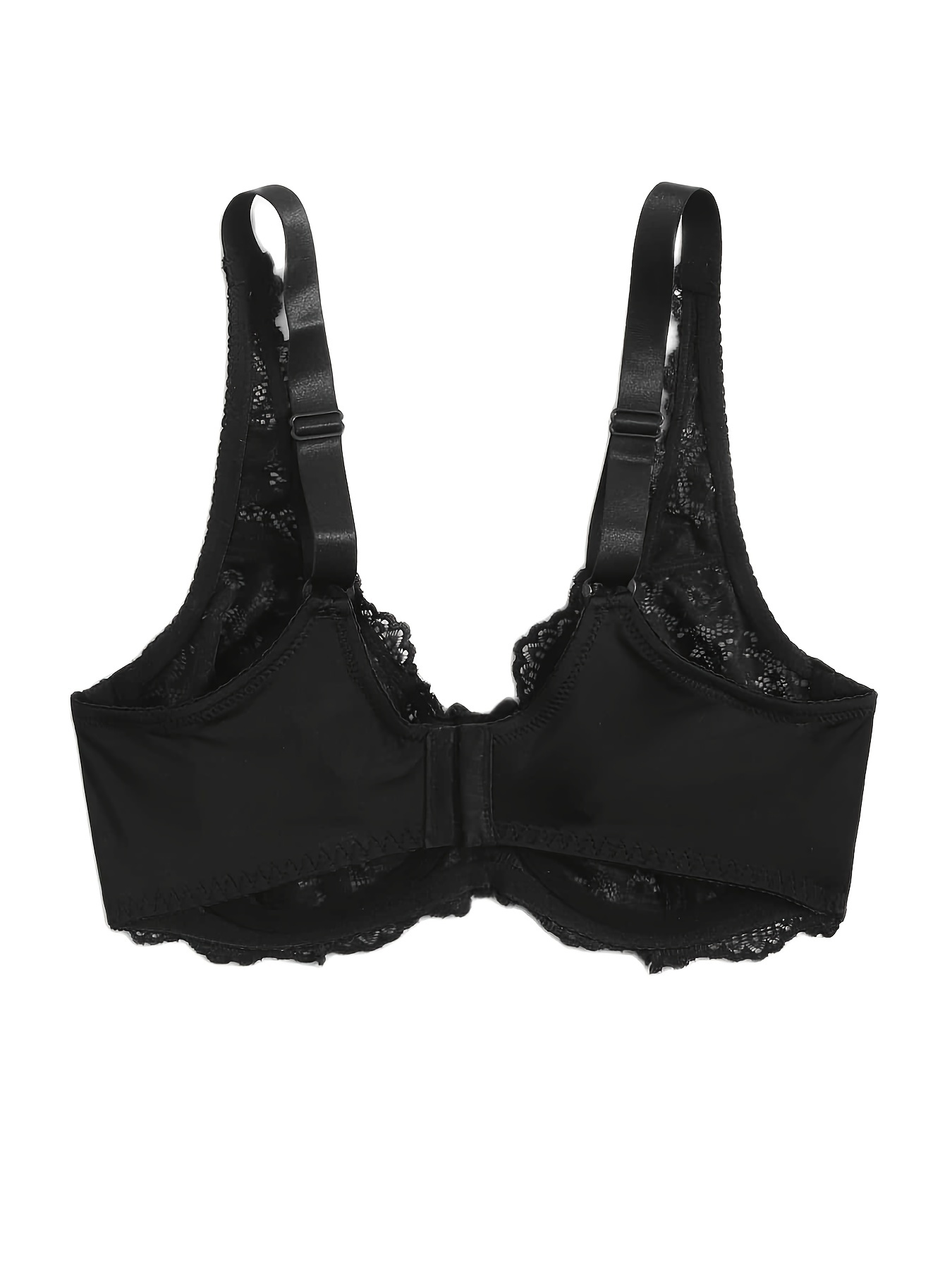 Black Bralette with Underwire Best Plus Size Bras Women 1PC Underwire  Lingerie Lace Vest Women's Elegant Dirndl, Black, Small : :  Clothing, Shoes & Accessories