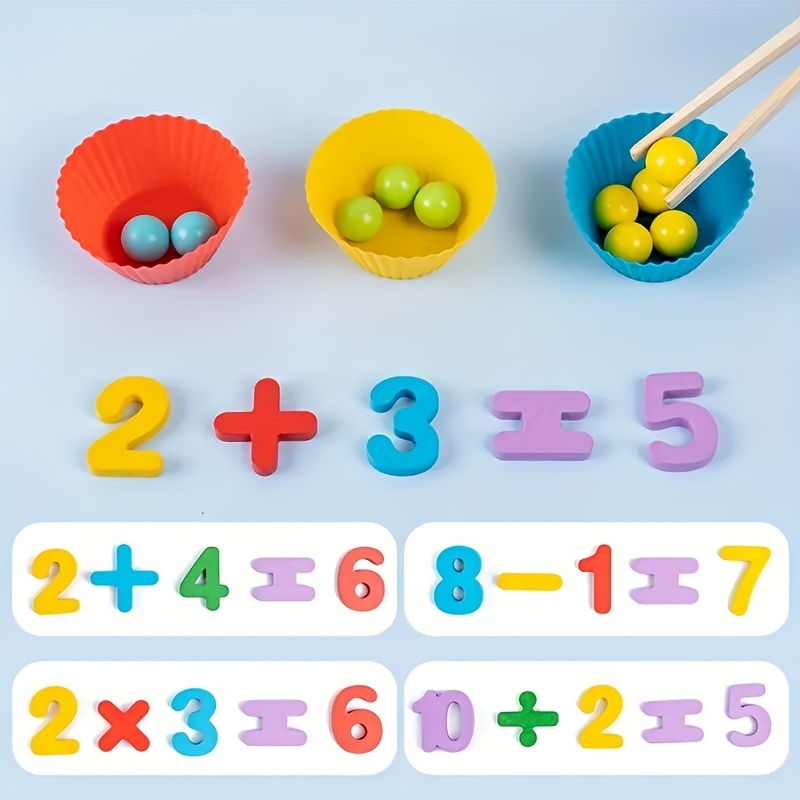 Montessori Kids Arithmetic Toys Number - Temu