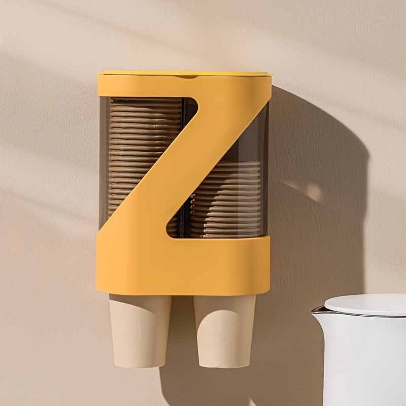 wall mounted bathroom cup dispenser