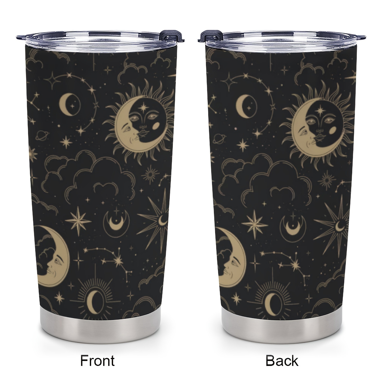 

1pc 20oz Mom Gifts For Son, Sun And Moon Unique, Inspirational Gifts Tumbler Cup, Insulated Travel Coffee Mug With Lid