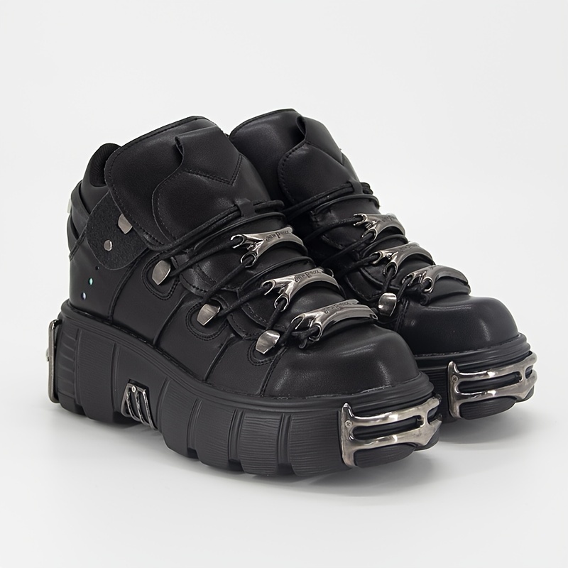 関税送料込 1807 GOTHIC LACE UP シューズ 1807*日本未*1807 GOTHIC LACE UP 厚底キャンバススニーカー