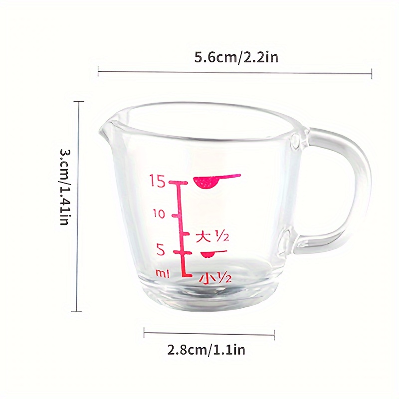 1pc Mini Graduated Measuring Cups, Coffee Measuring Cups, Measuring Cups,  Plug-in Nesting Handle Stackable Measuring Cups, Cooking Kitchen Spice Cups