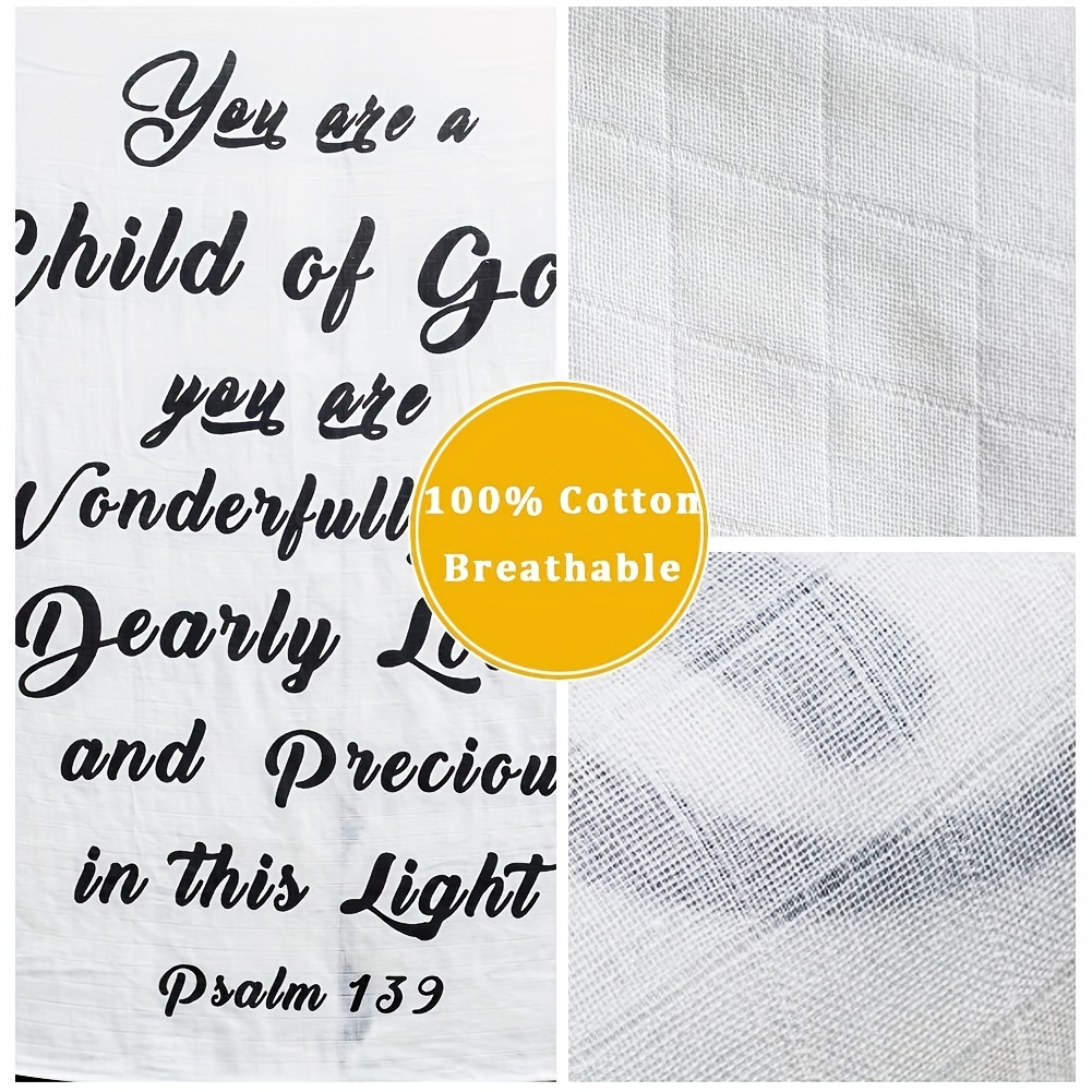 Scripture muslin outlet blanket