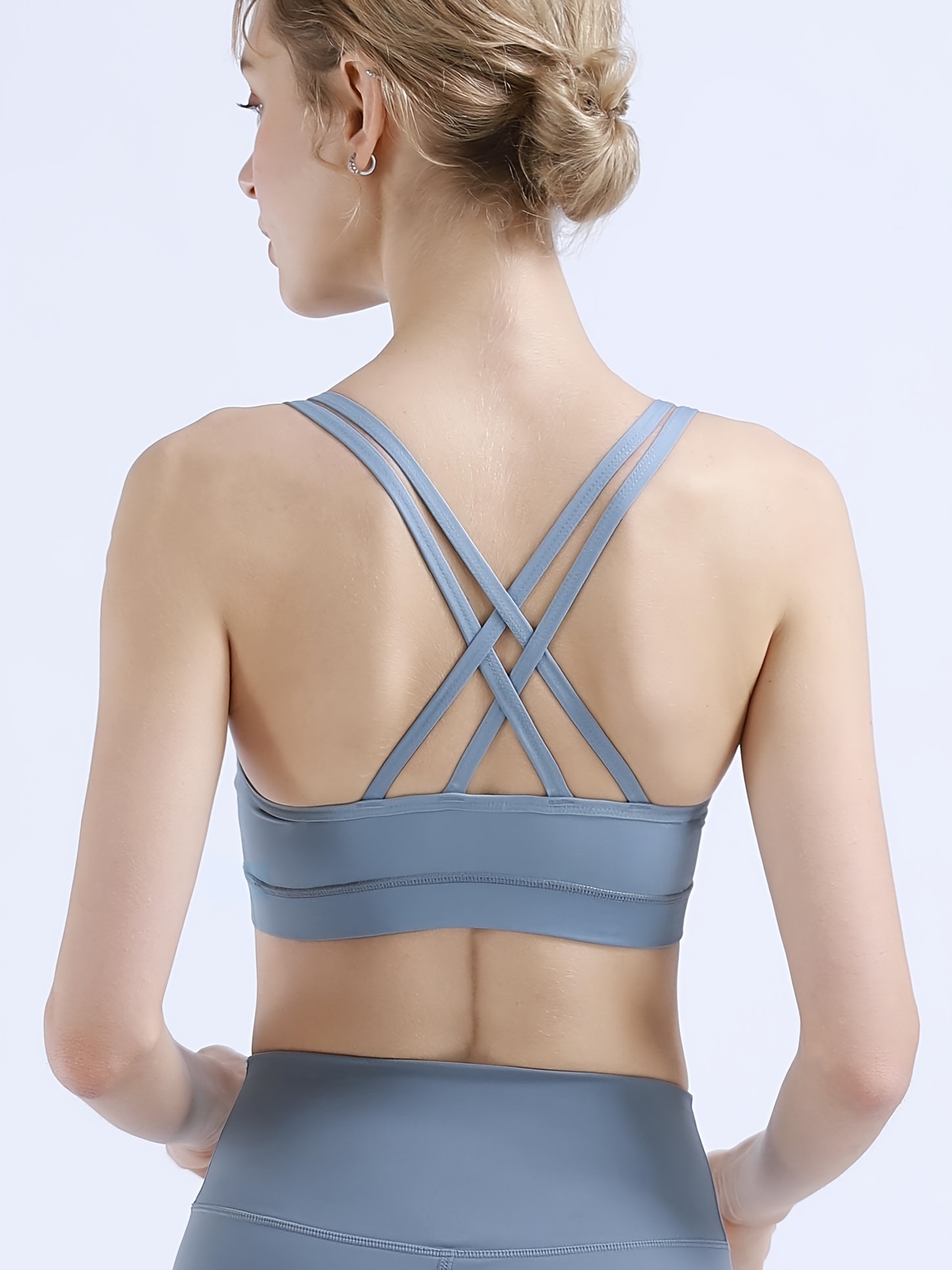 Back Cross Support Bra Strap Breathable Push Chest - Temu