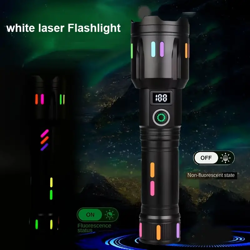 Lampe De Poche À Longue Portée À Lumière Forte Laser Blanc Super