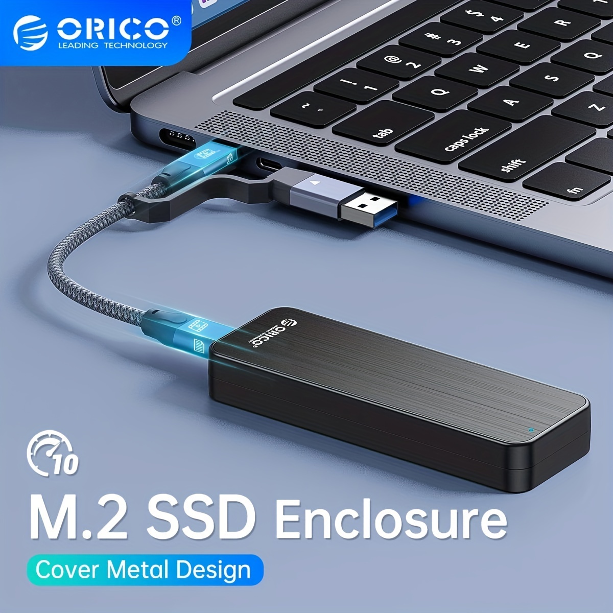 ORICO M2 SSD Case NVMe Enclosure M.2 to USB Type C 3.1 SSD Adapter for NVMe  SSDs