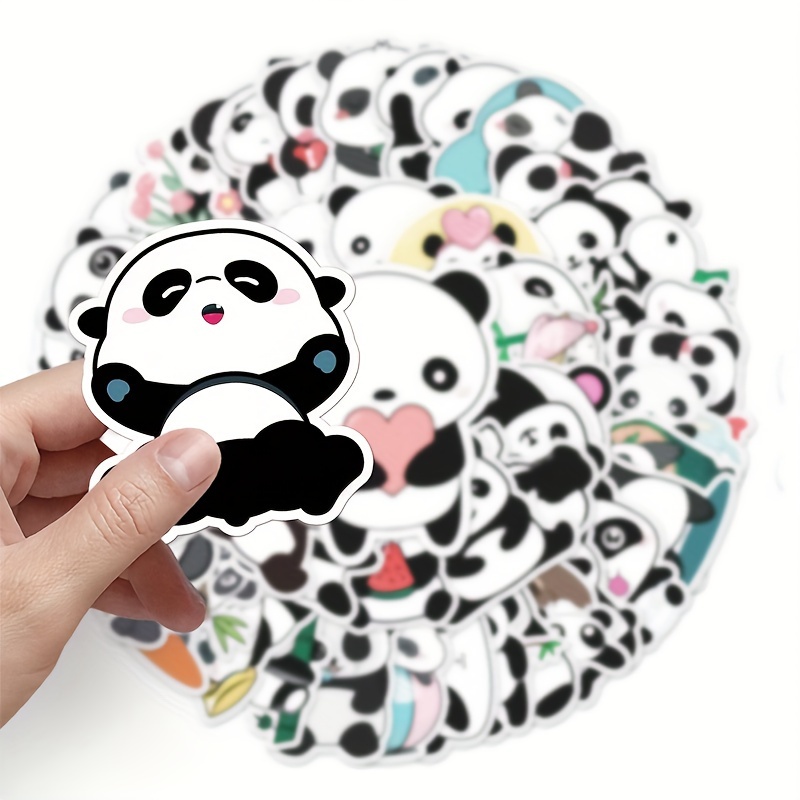 Panda Stickers Cartoon Cute Animal Waterproof Self adhesive - Temu