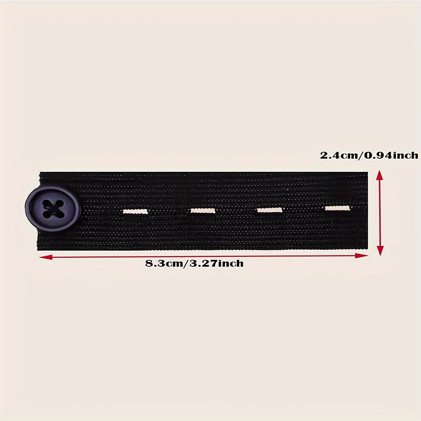 2pcs-Adjustable Pant Belt Waist Extension Buckle