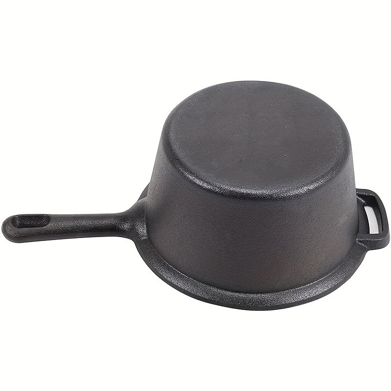 Cast Iron Frying Pan, Non Stick Cast Iron Deep Pot With Lid, Small