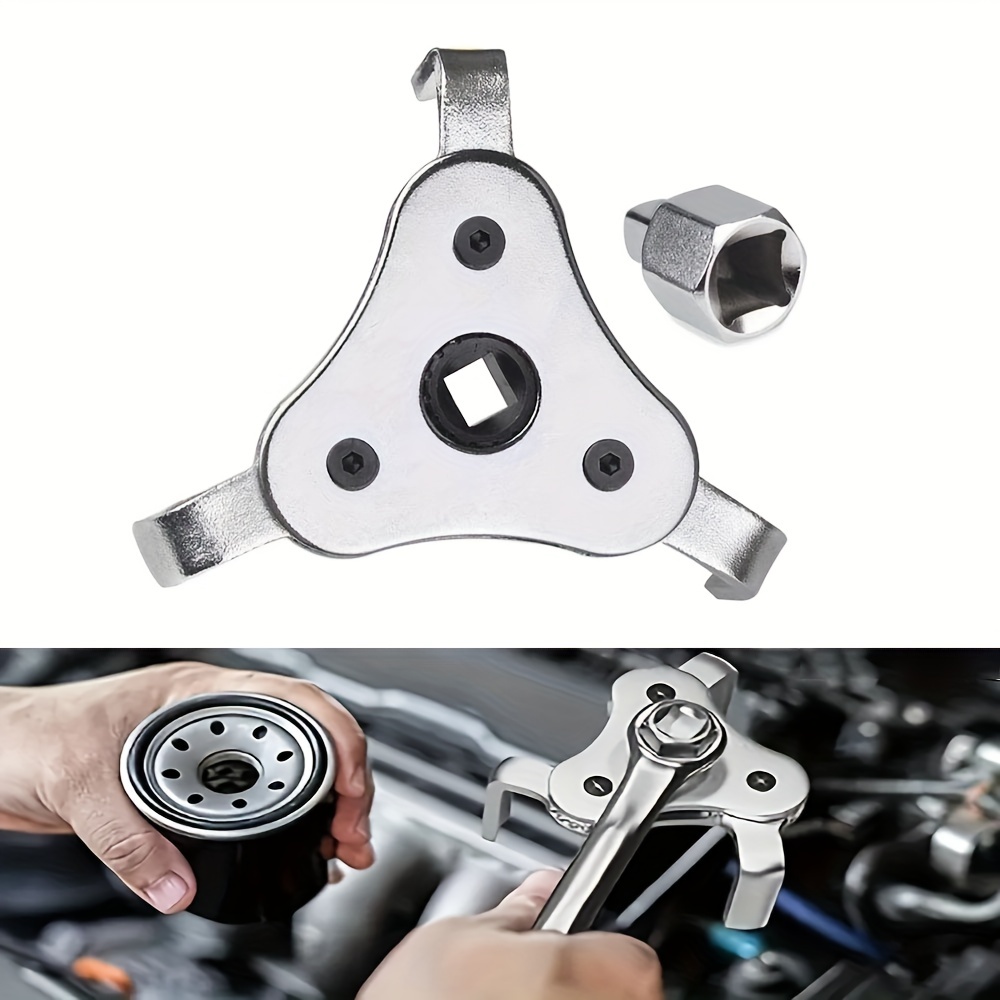 Universal Oil Filter Wrench Tool Car Repair Adjustable 3 Way - Temu