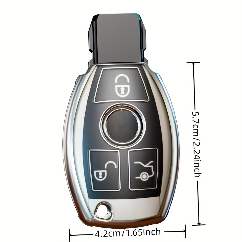 Car Key Fob Cover Case Holder for Mercedes Benz A B C E R Class GLS GLA GLK  GLC CLS CLA AMG W204 W205 W212 W463 W176 Accessories