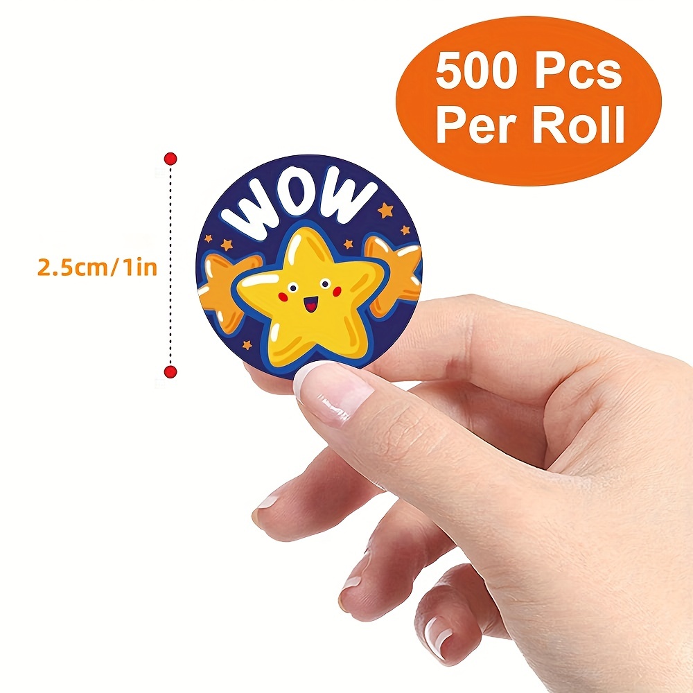 500pcs School Teacher Reward Sticker Merit Kids Encouragement Motivational  Label