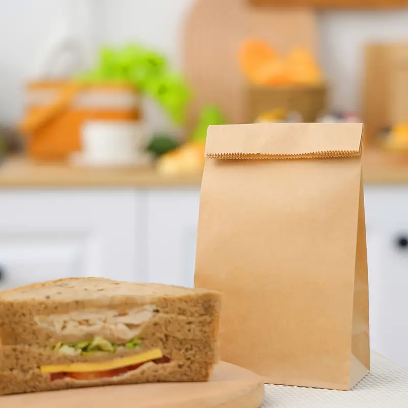 2-pound Brown Paper Lunch Bags, Small Kraft Paper Bags In Bulk, Suitable  For Small Dishes, Bagels, Hot Dogs, Desserts, Sandwiches, Donuts, Etc.  Suitable For Parties, Weddings, Birthdays, Christmas, - Temu