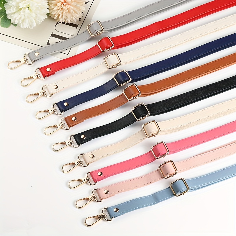 New Long Pu Leather Shoulder Bag Strap Bag Handles Multi Colors Diy  Replacement Purse Handle For Handbag Belts Strap Bag Accessories - Temu