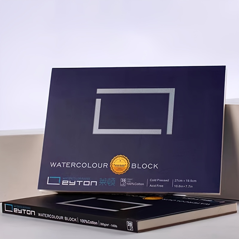 LEYTON Watercolor Block 100% Cotton 300g 20sheets Professional Water Color  Paper Acid Free For Painting