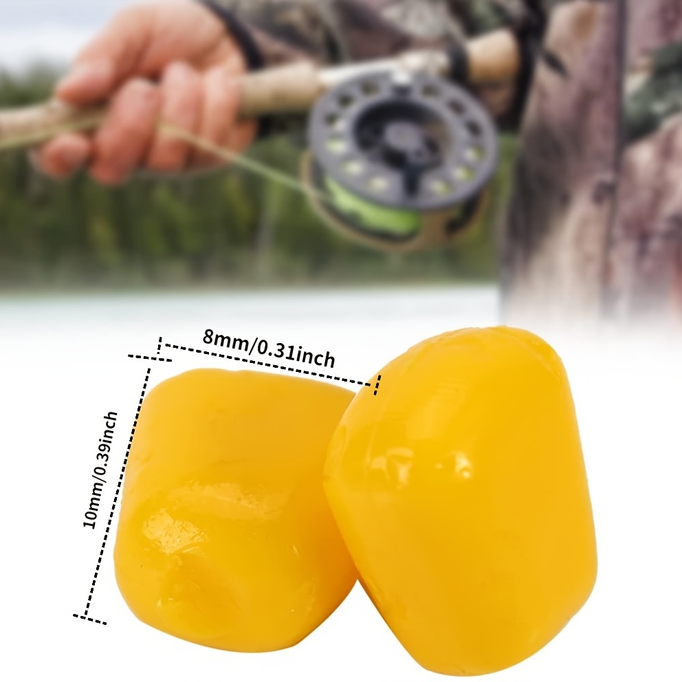 Floating Silicone Corn Carp Fishing Lures Cream Scent - Temu Canada