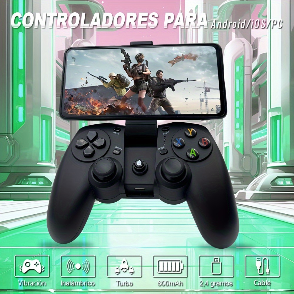Controlador de juego móvil para Android, mando inalámbrico de mapeo de  teclas para Call of Duty y PUBG Mobile y más, compatible con Samsung  Galaxy