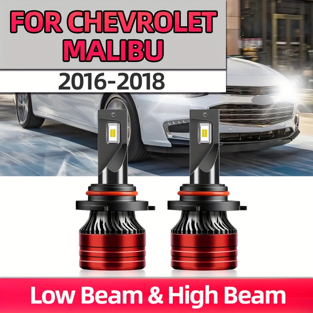 For 2019-2020 Chevrolet Malibu LED Headlight Bulbs 9005 H11 High/Low Beam  6000K White 4pcs 