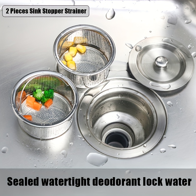 Universal Kitchen Sink Strainer/Stopper for Garbage Disposals