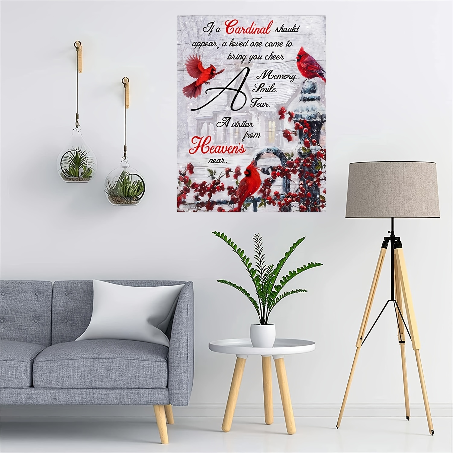 When Cardinals Appear Loved Ones Are Near Photo Wall Art 