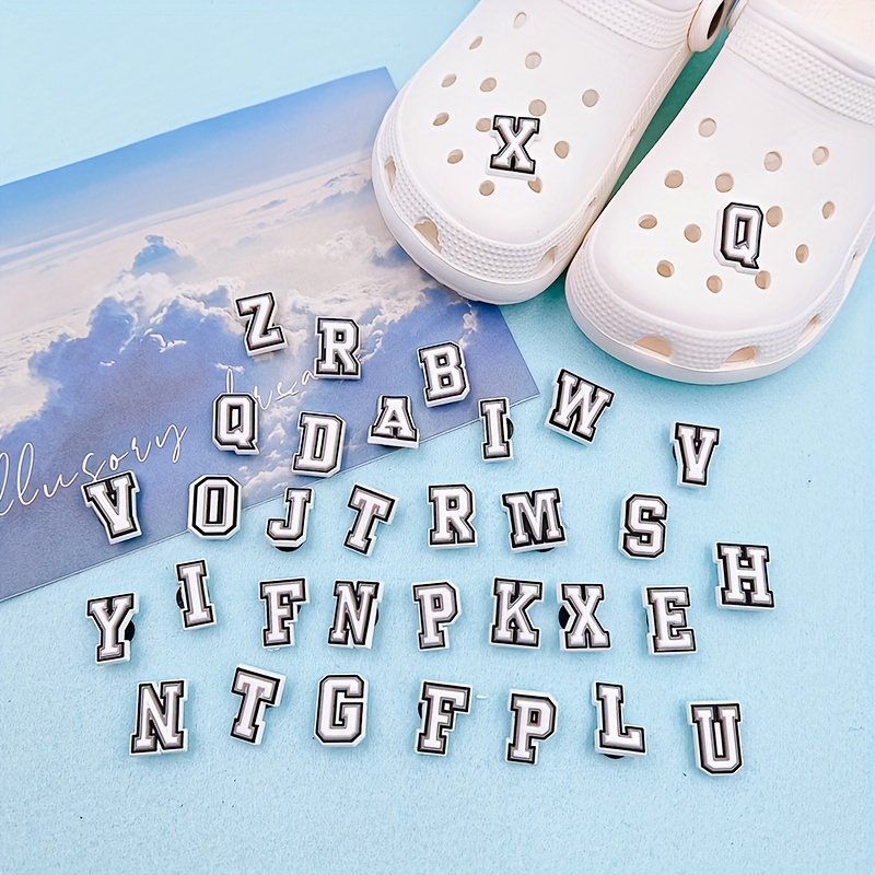 Letter & Number Series Cartoon Shoes Charms For Clogs Sandals Decoration,  Shoes Diy Accessories - Temu