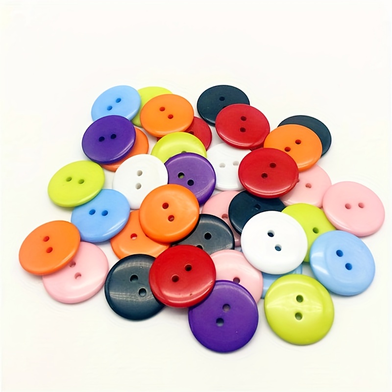 Resin Round 2 Holes Buttons For Clothing Sewing Accessories - Temu