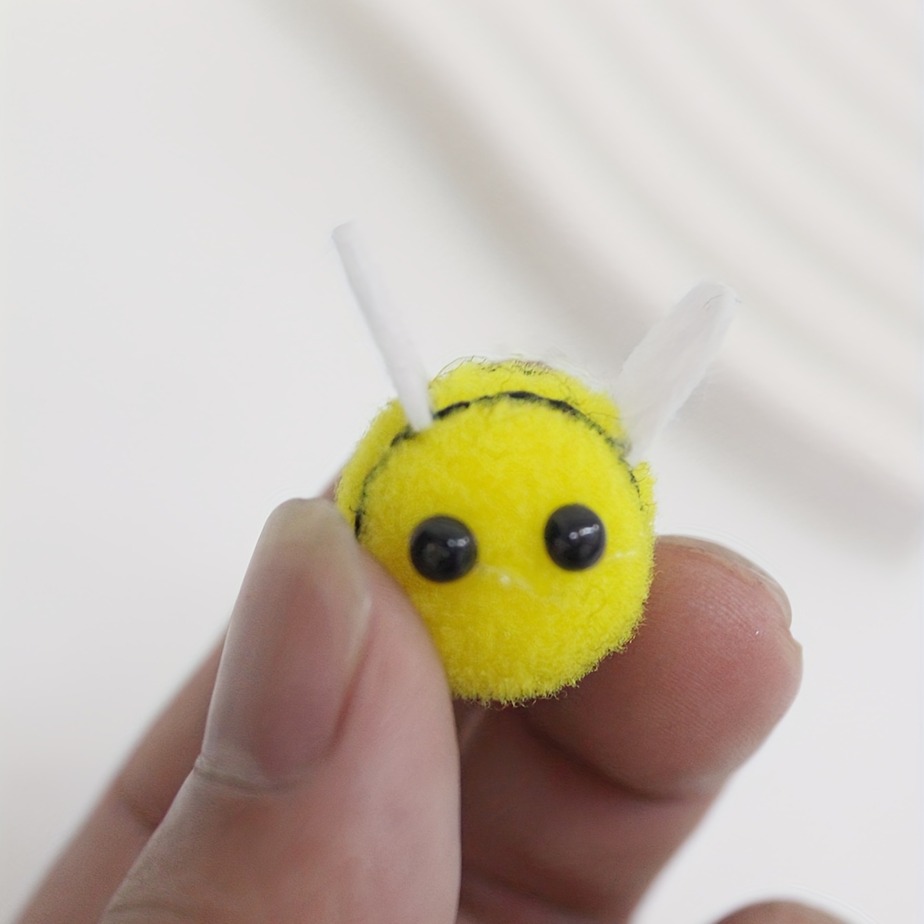 5pcs/pack, Cartoon Cute Little Bee Plush Ball Accessories Handmade Diy Hair  Accessories Hair Rope Brooch Clothing Hat Bag Jewelry Accessories