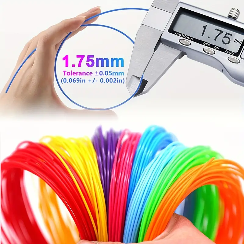 6 Colors Pla Filament For 3d Print Pen Supplies For High - Temu