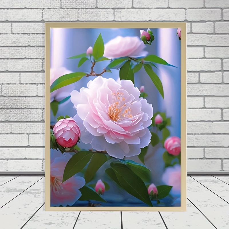 Diy 5d Full Crystal Diamond Paintings Rose Flower Handmade - Temu