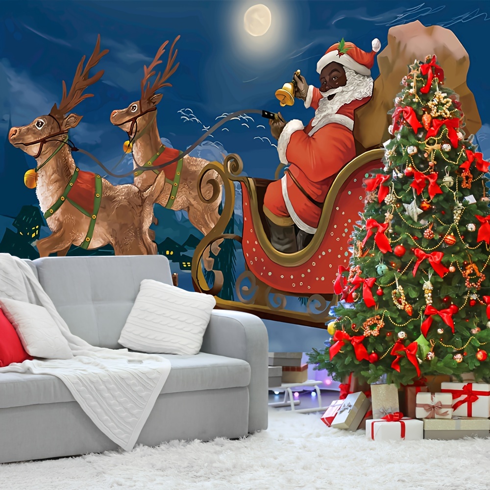 Christmas Photography Background, Santa Claus Christmas Banner