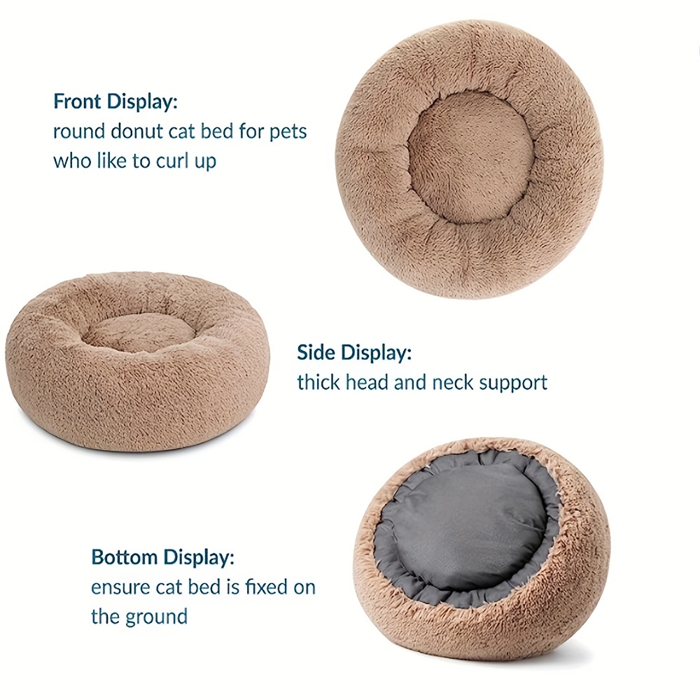 Round dog bed top with sides