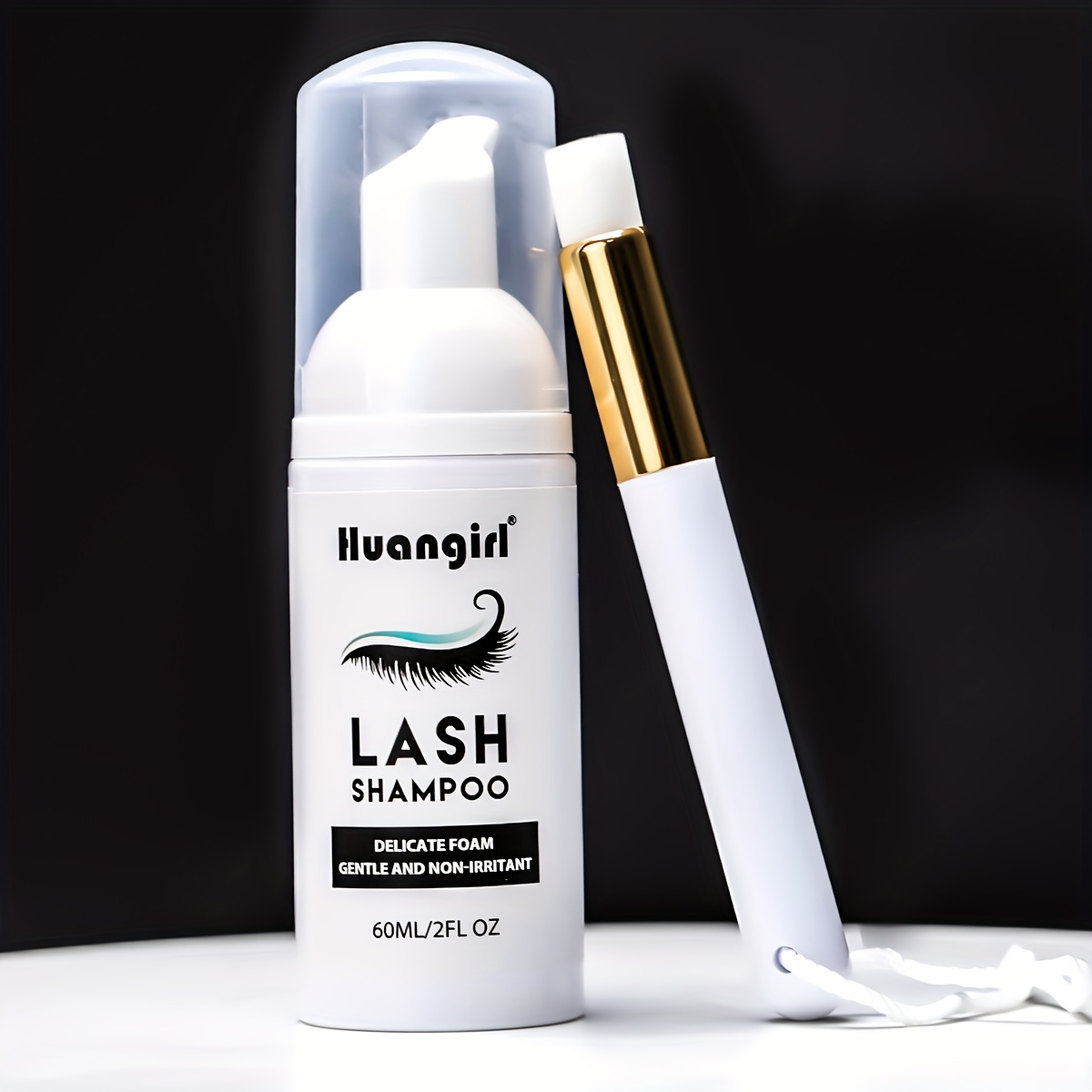 

Eyelash Makeup Cleansing Foams 60ml/2.03oz Eyelid Foaming Cleanser Wash For Extensions & Natural Lashes Suitable For Home Use Eyelash Cleanser, Oil Free Foam, Deep Moisturizing