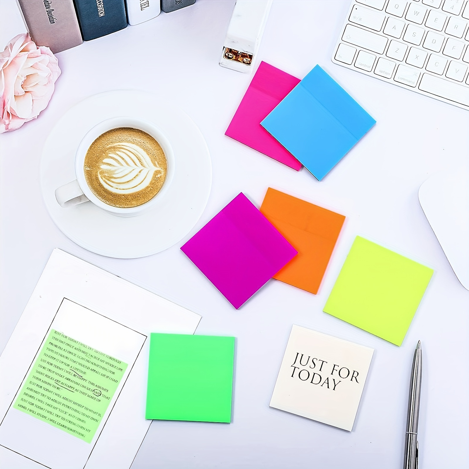 Translucent Sticky Notes 50 Sheets Waterproof Aesthetic Notes Sticker  Self-Adhesive Transparent Note Taking Supplies For