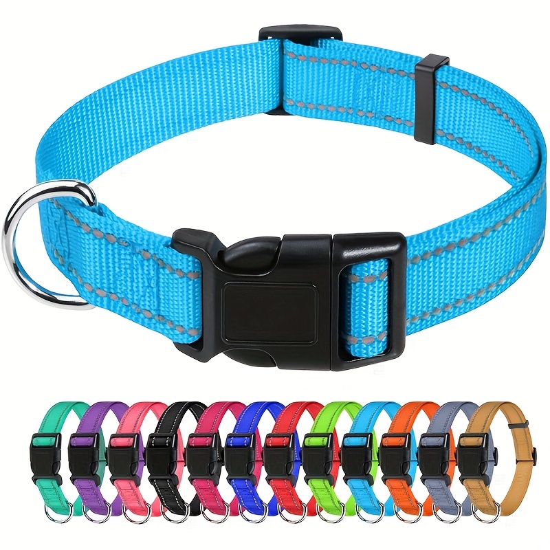 

Joytale Reflective Nylon Dog Collar - Adjustable And Secure With Quick Release Buckle