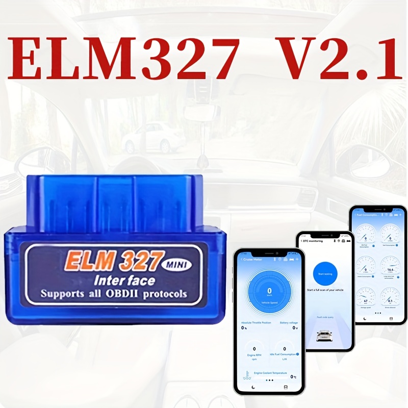 ELM327 Bluetooth OBD2 OBDII Car Diagnostic Scanner Auto Fault Code Reader  Tool