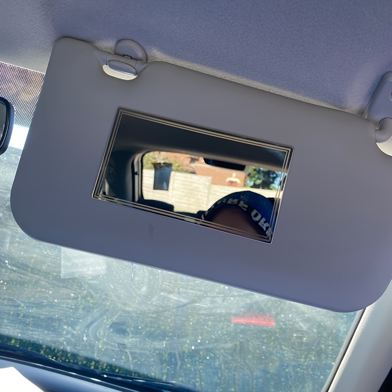 Stainless Steel Car Sun Visor Makeup Mirror,MoreChioce Self-adhesive  Universal Cosmetic Mirror Vanity Mirror for Car Visor Seatback Bathroom