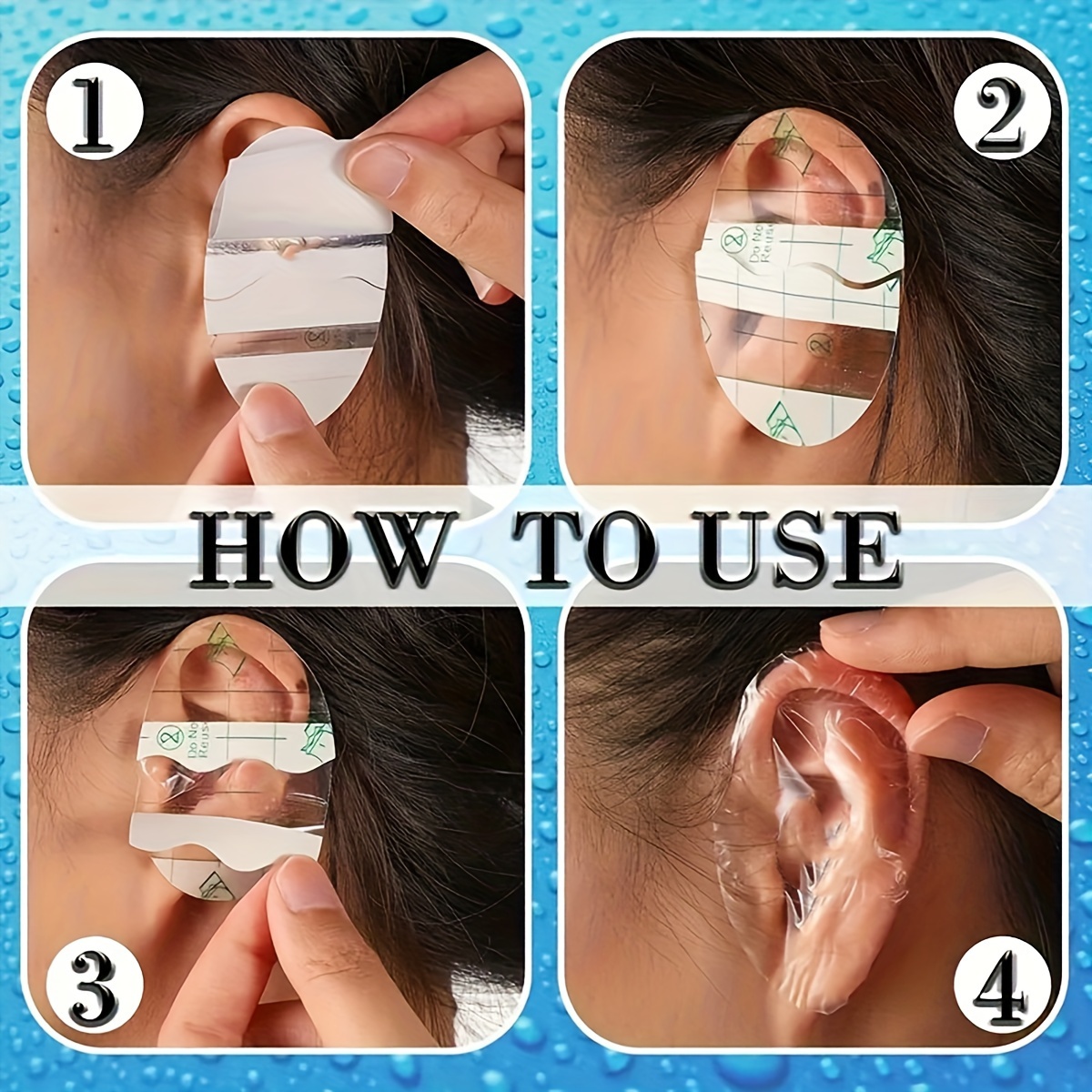 Ear Covers For Shower Disposable Baby Waterproof Ear Water - Temu