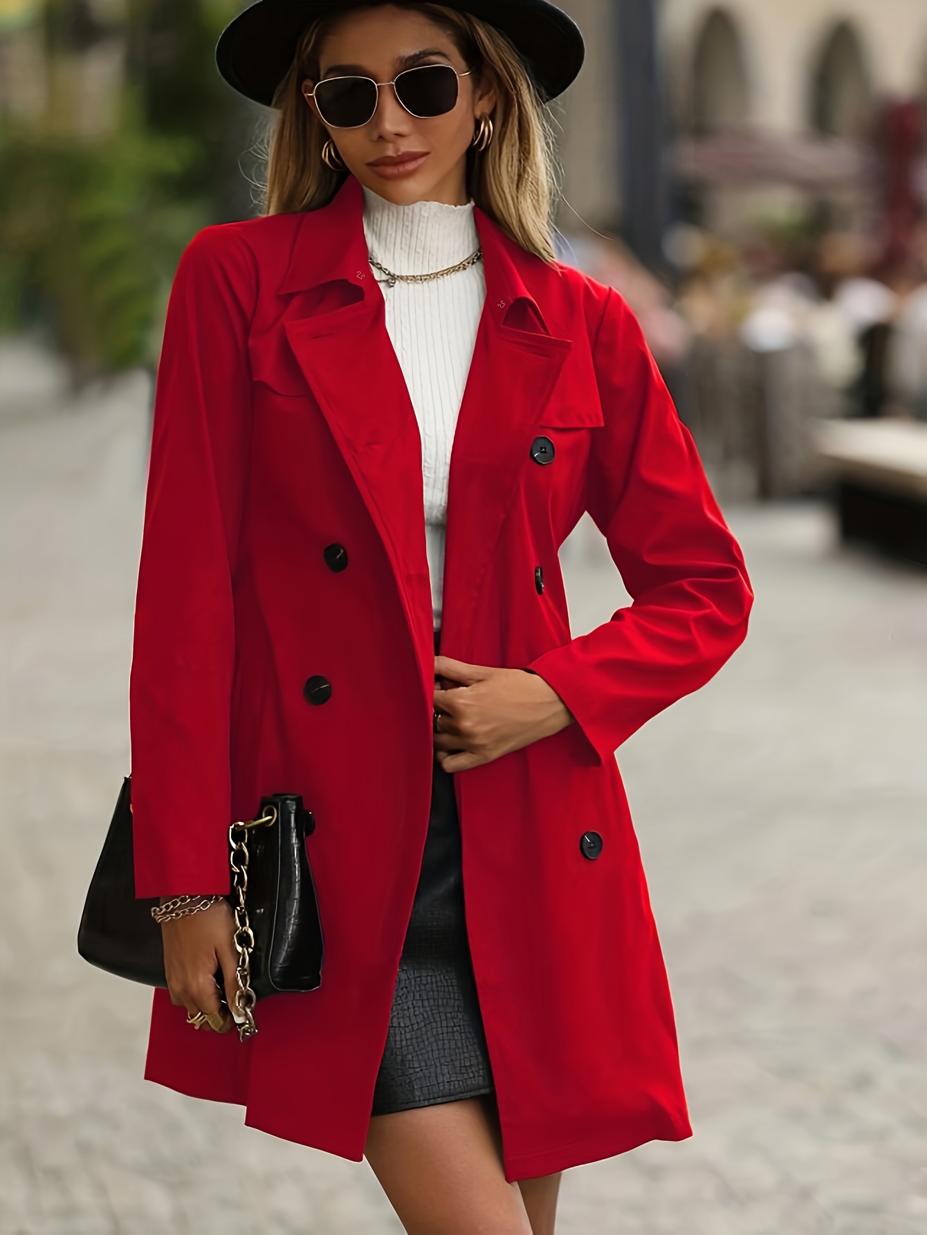 Red Dress Coat - Temu Canada